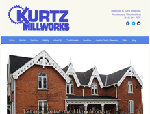 Tablet Screenshot of kurtzmillworks.com